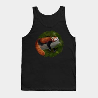 Sleepy Red Panda Tank Top